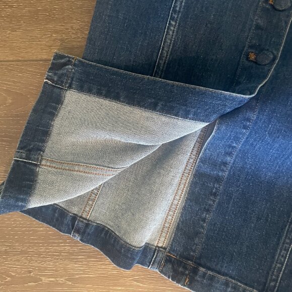 Madewell Denim Covered-Button Dress Size 2 - Picture 14 of 14